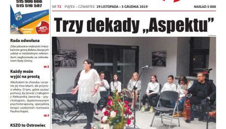 Tygodnik "Świętokrzyskie 7 Dni" nr 72 z 29.11.2019