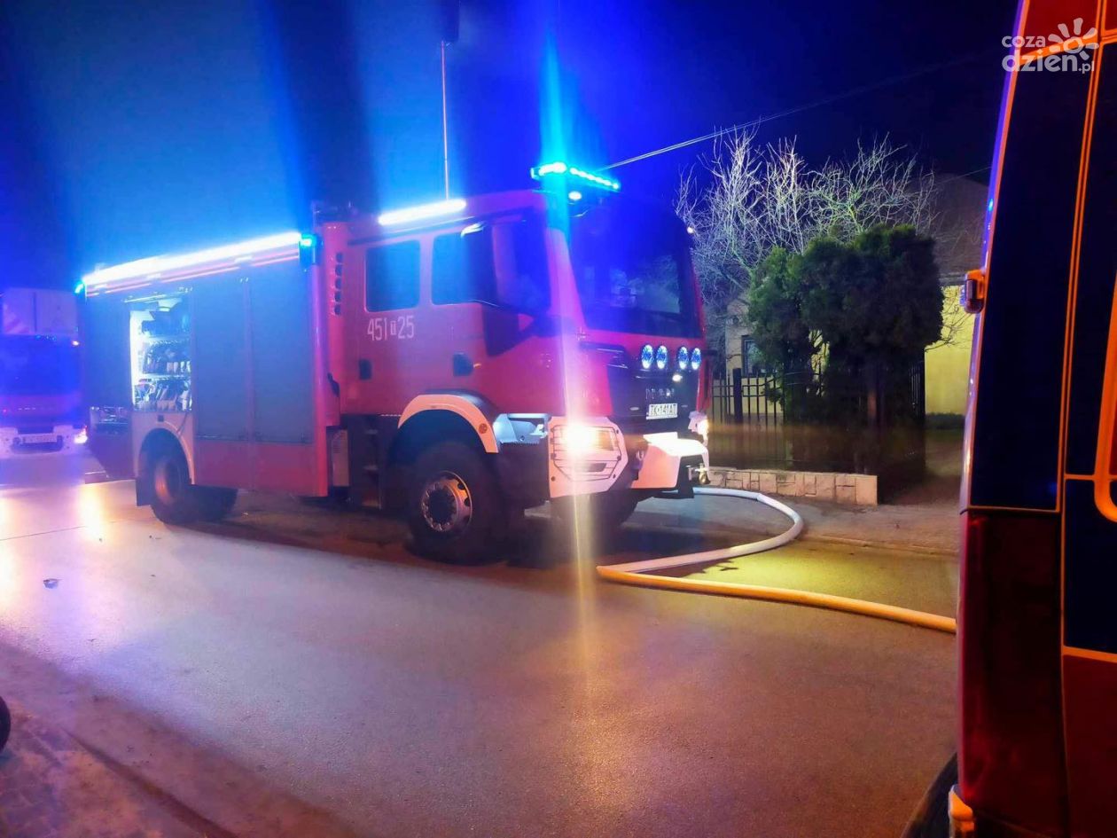 Pożar pieca w domu przy ul. Wspólnej w Ostrowcu