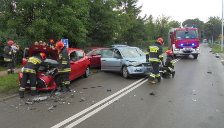 Stłuczka z udziałem "L"-ki w Ostrowcu Św. 