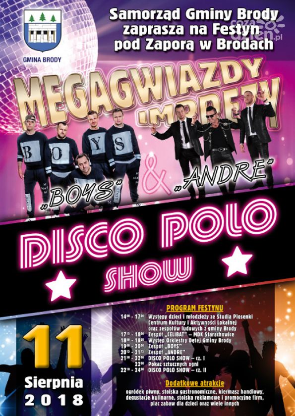Megagwiazdy Disco Polo wystąpią w Brodach  