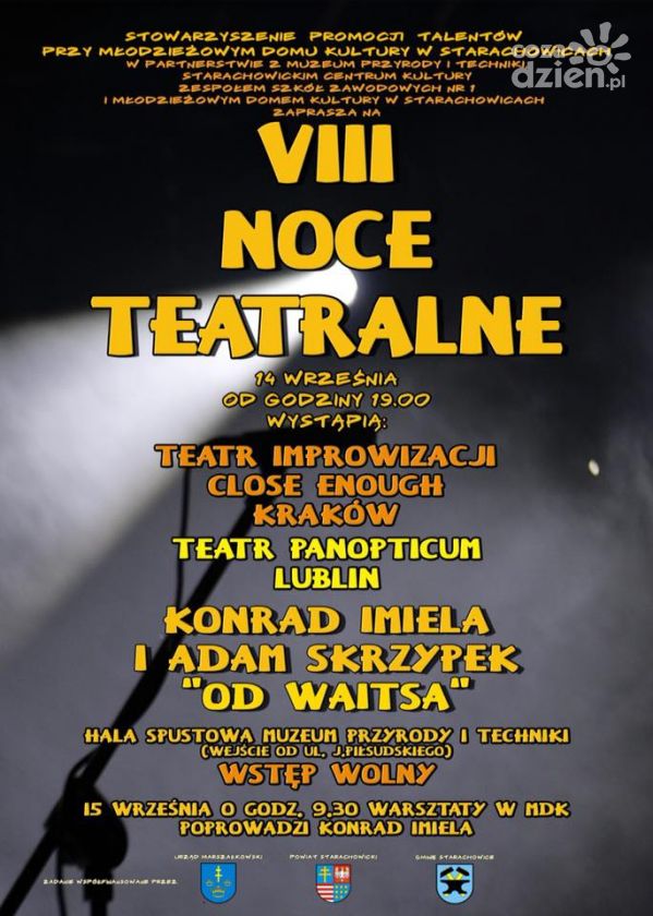 VIII Noce Teatralne już jutro w Starachowicach 