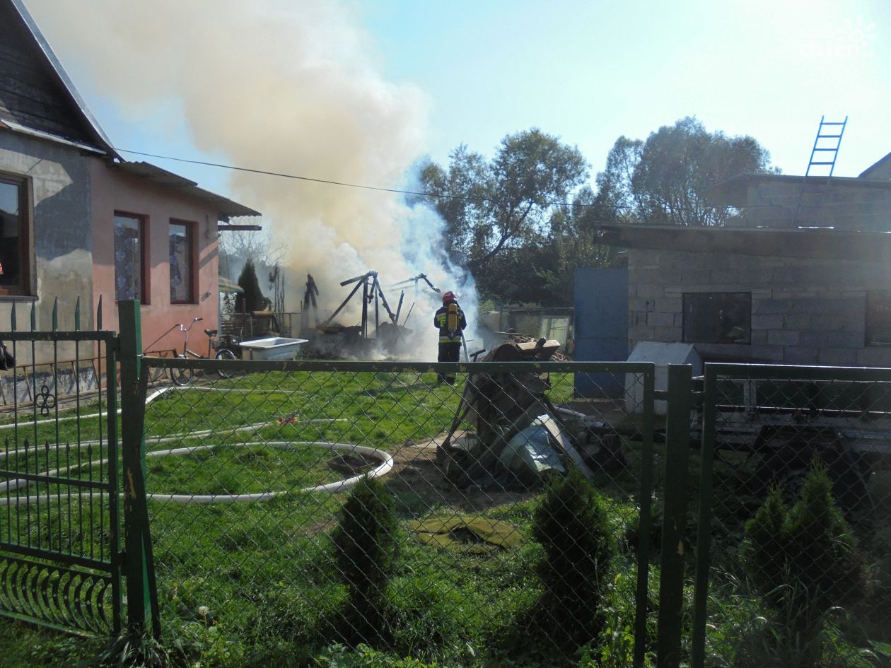O krok od tragedii - groźny pożar w Chmielowie