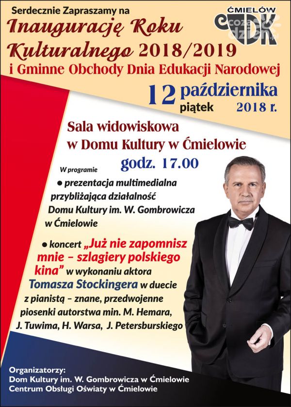 ĆMIELÓW - TOMASZ STOCKINGER zaśpiewa dla nauczycieli