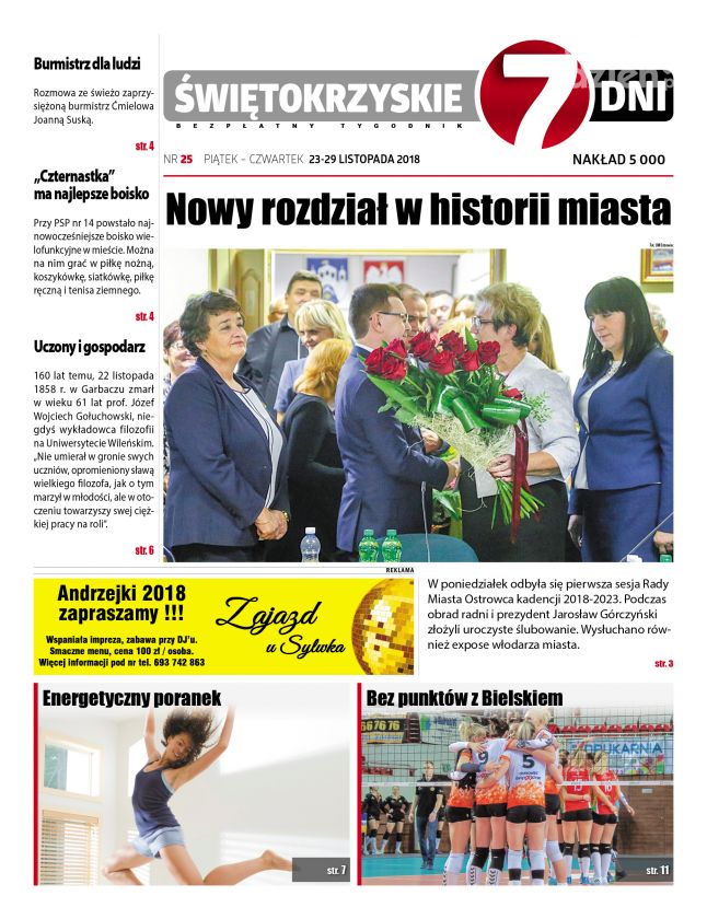 Tygodnik ŚWIĘTOKRZYSKIE 7 DNI nr 25 z 23.11.2018