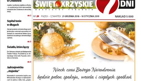Tygodnik "Świętokrzyskie 7 Dni" nr 29 z 21.12.2018