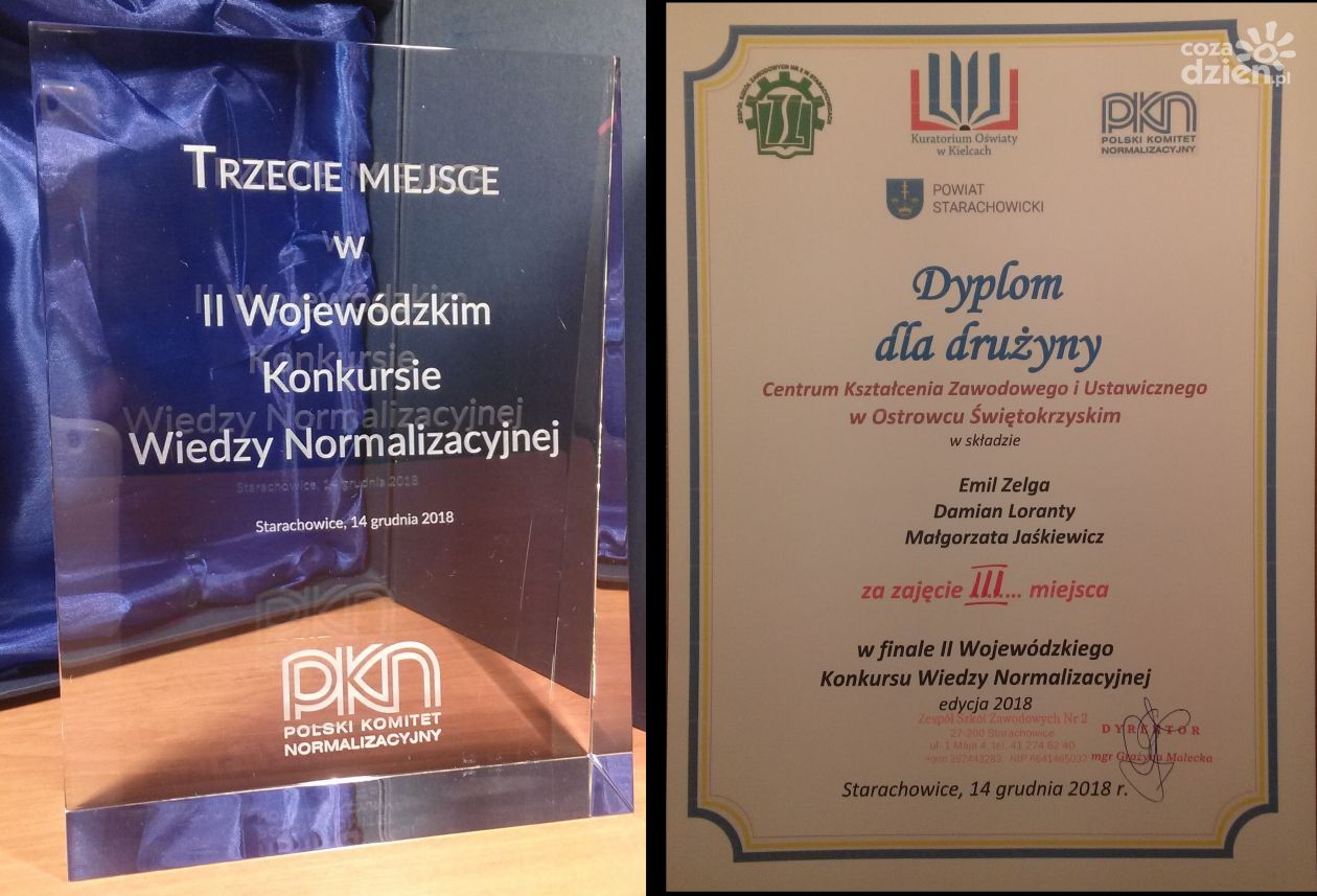 Uczniowie CKZiU wśród najlepszych w województwie