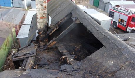 Płonął budynek wielorodzinny w Opatowie