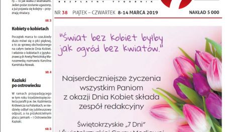 Tygodnik "Świętokrzyskie 7 Dni" nr 38 z 08.03.2019