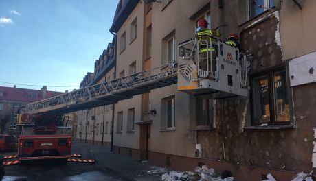 Na Sienkiewicza płonął samochód dostawczy