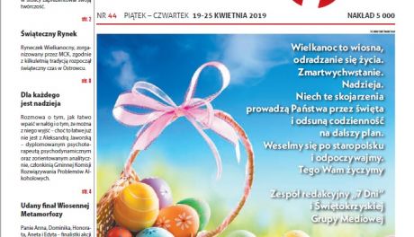 Tygodnik "Świętokrzyskie 7 Dni" nr 44 z 19.04.2019