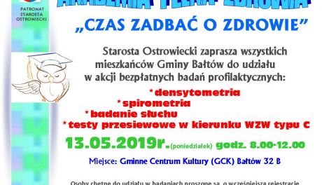 Bezpłatne badania w każdej gminie