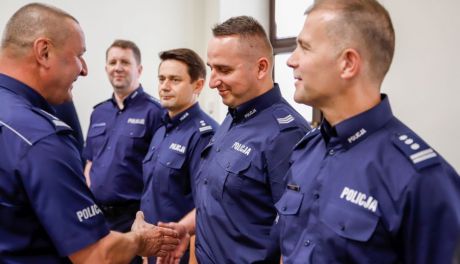 Wyróżnienia i gratulacje dla policjantów
