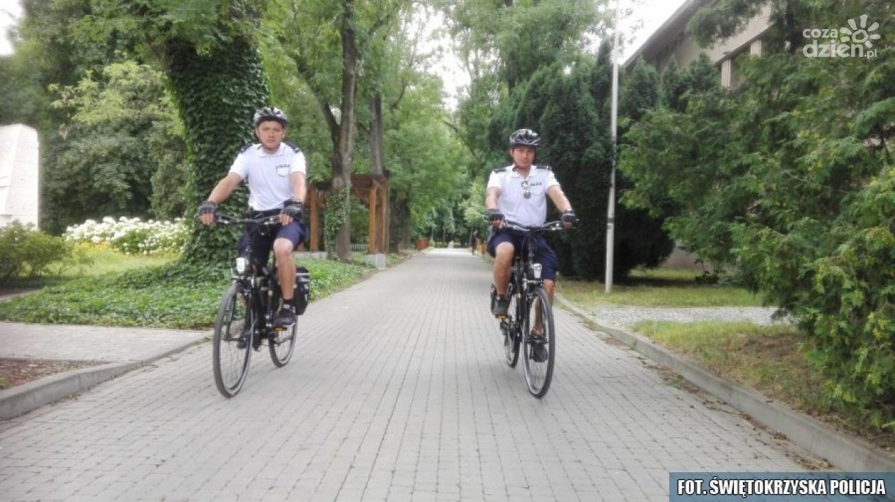 Policjanci na rowerach 