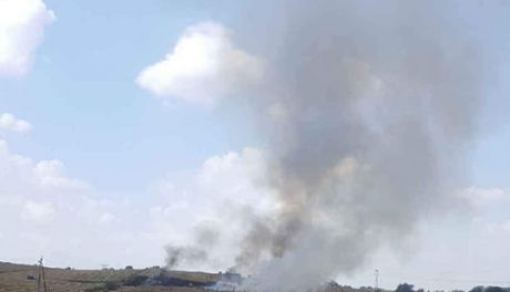 Paliło się zboże w Grójcu