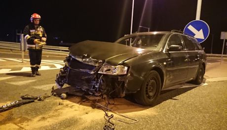 Nocna stłuczka na krajowej "dziewiątce"