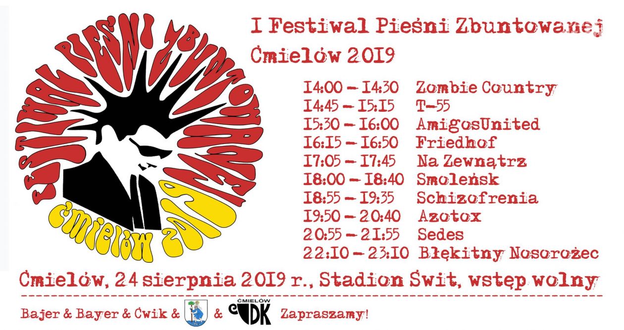 I Festiwal Pieśni Zbuntowanej Ćmielów 2019
