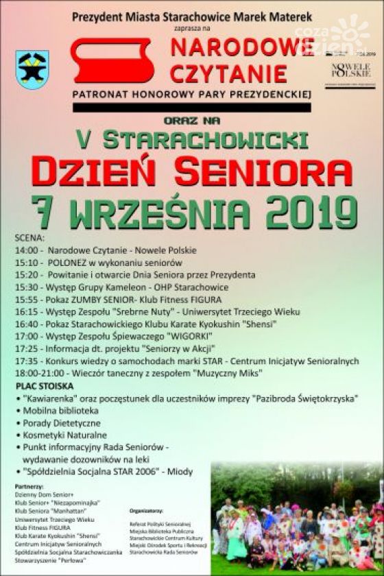 Narodowe Czytanie i V Starachowicki Dzień Seniora