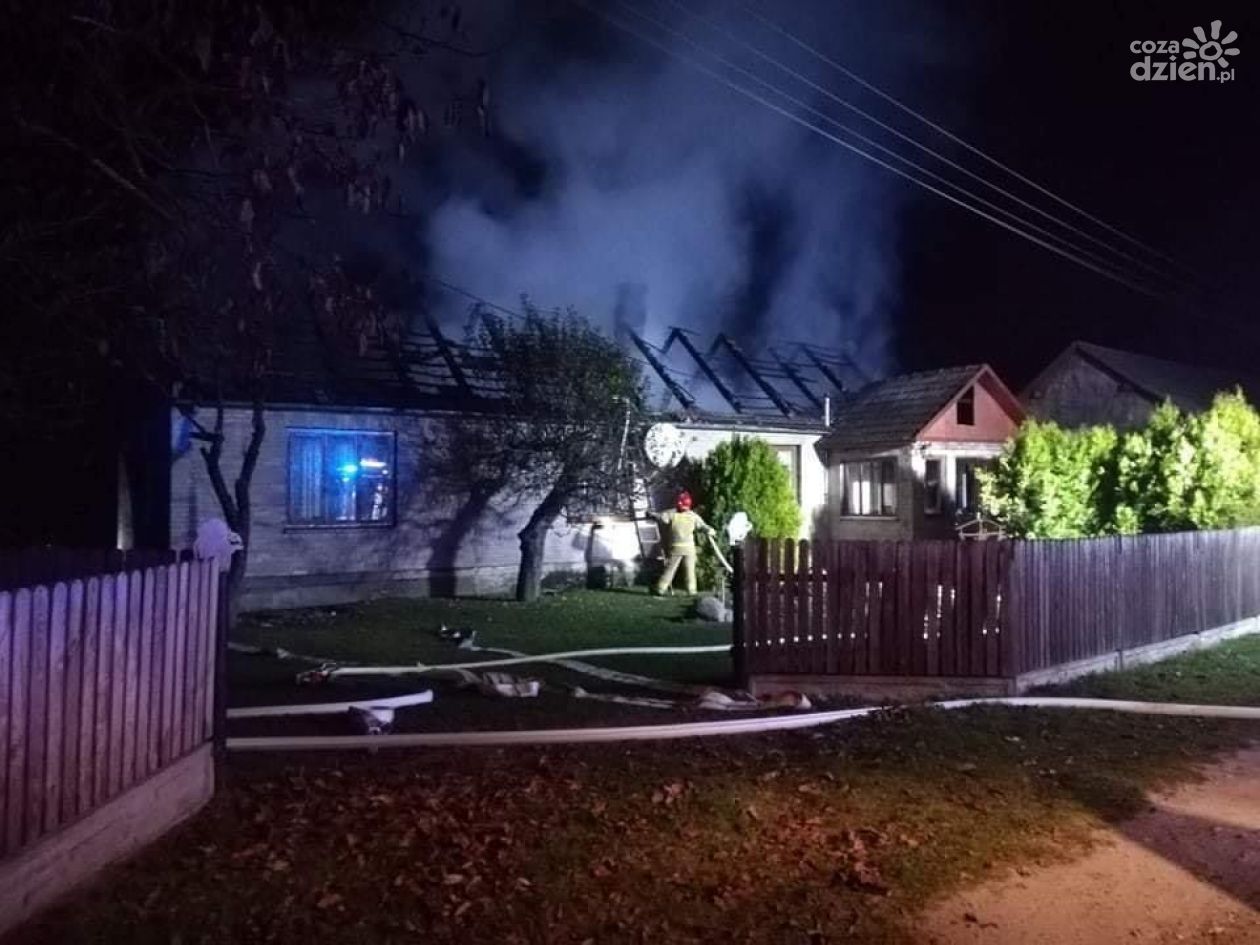 Płonął dom w Czarnej Glinie