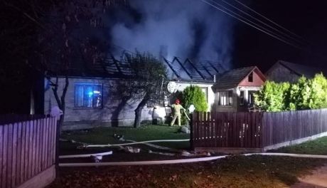 Płonął dom w Czarnej Glinie