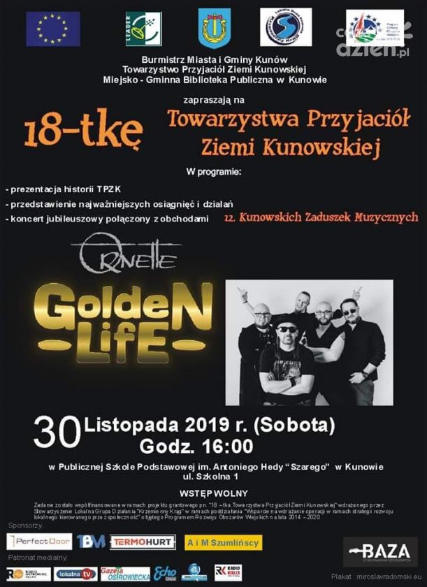 Golden Life i Ornette na 18 -tkę Towarzystwa Przyjaciół Ziemi Kunowskiej 