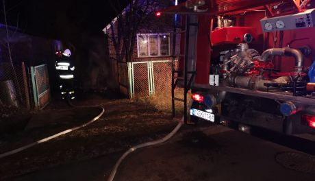 W Chmielowie płonął samochód