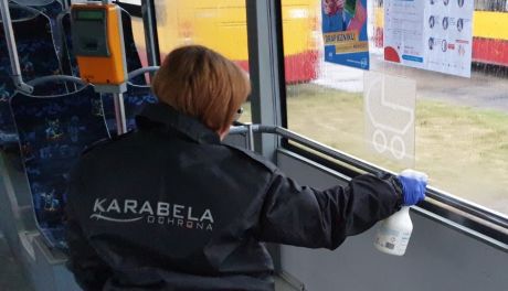 MZK dezynfekuje autobusy