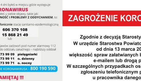 Koronawirus. Zarządzenie starosty opatowskiego
