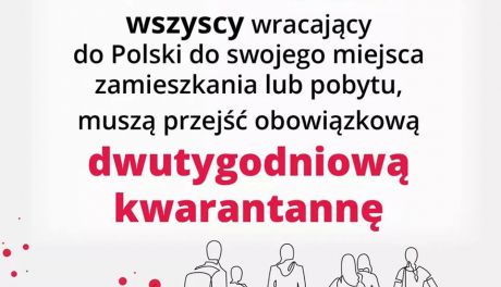 Obowiązkowa kwarantanna dla powracających do Polski