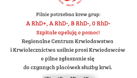 W regionie dramatycznie brakuje krwi!