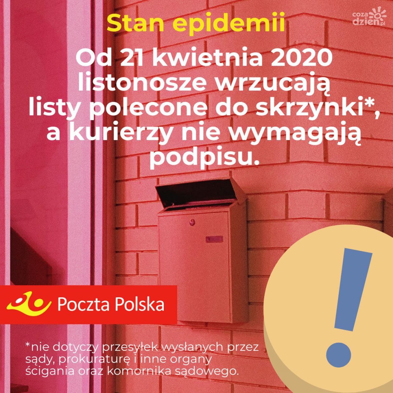Poczta doręczy polecone do skrzynek
