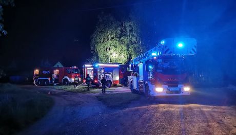 Pożar na ulicy Rzeczki w Ostrowcu Św.