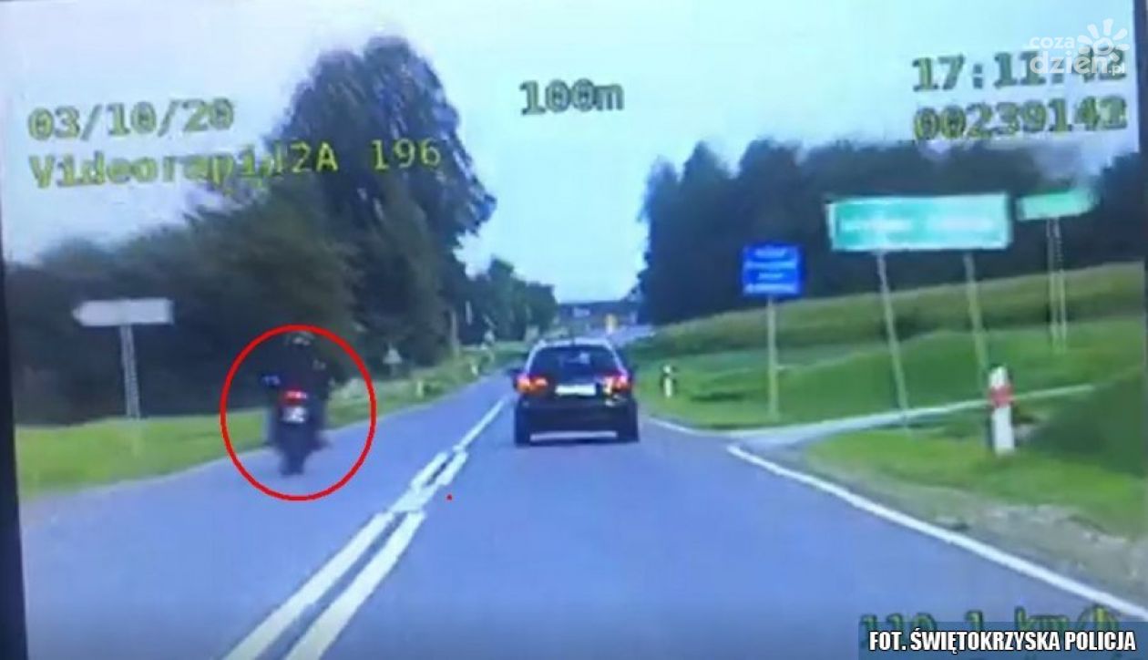 Brawurowy rajd motocyklem z finałem przed sądem