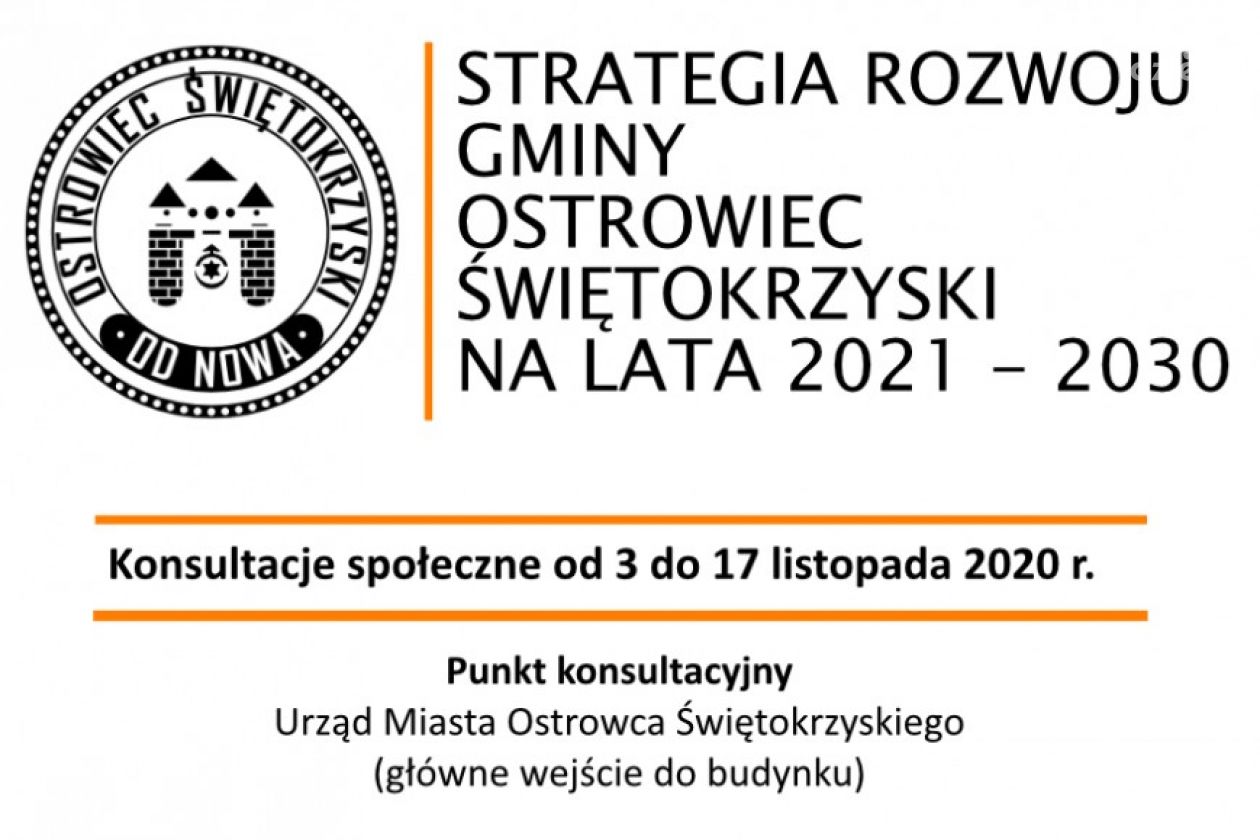 Ruszają konsultacje społeczne Strategii Rozwoju Gminy Ostrowiec Św. na lata 2021-2030
