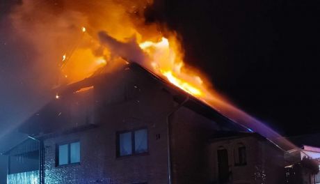Pożar domu w gminie Bałtów