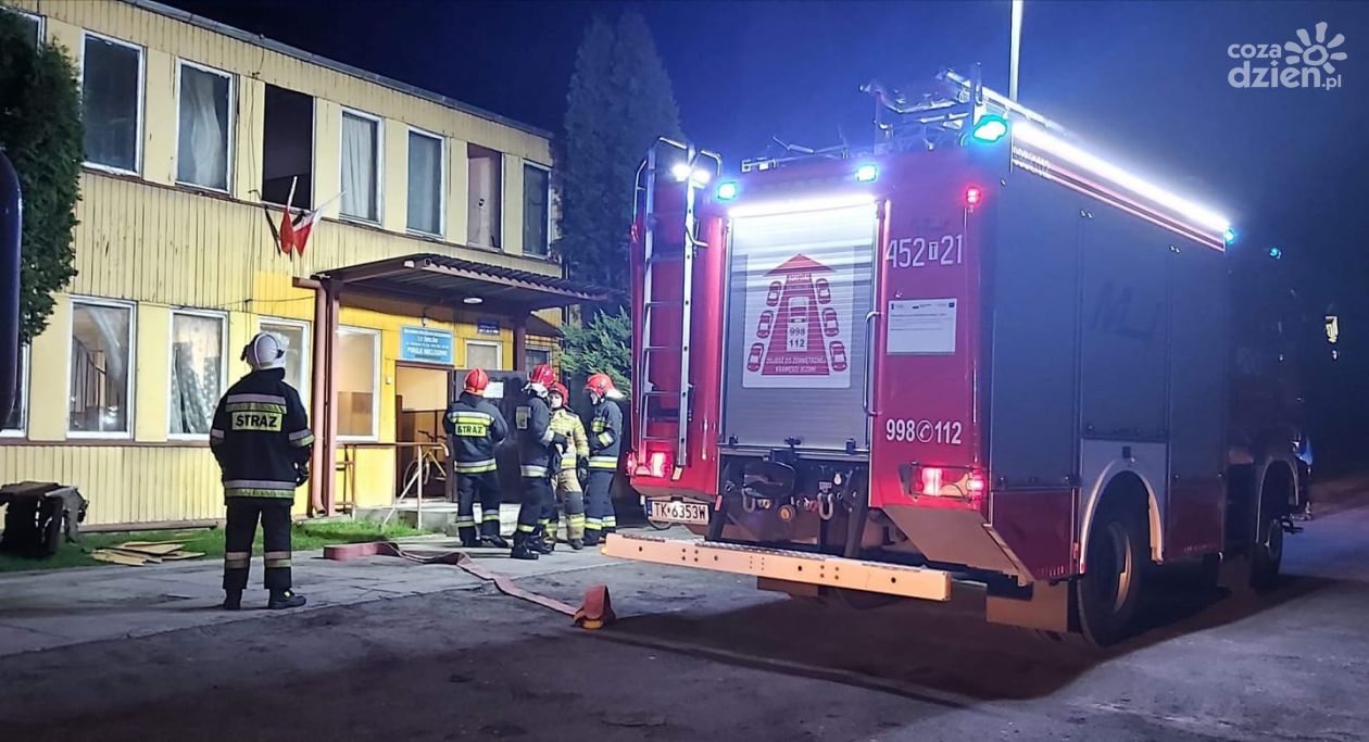 Pożar budynku wielorodzinnego w Ćmielowie