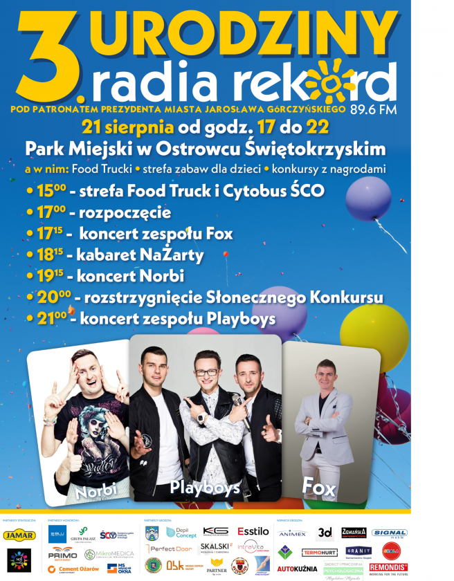 Przed nami 3.Urodziny Radia Rekord 89.6FM