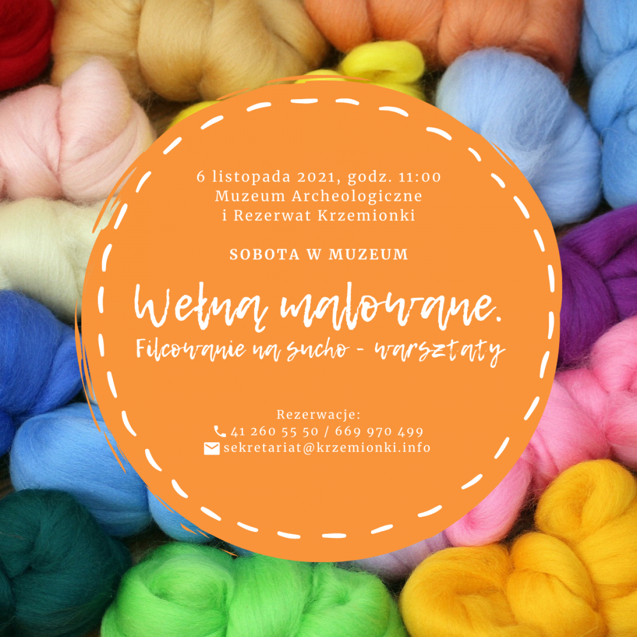 Warsztaty wełną malowane