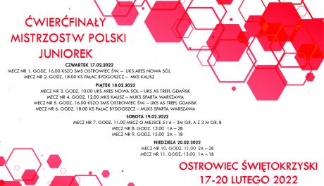 Zbliżają się Ćwierćfinały Mistrzostw Polski Juniorek w siatkówce