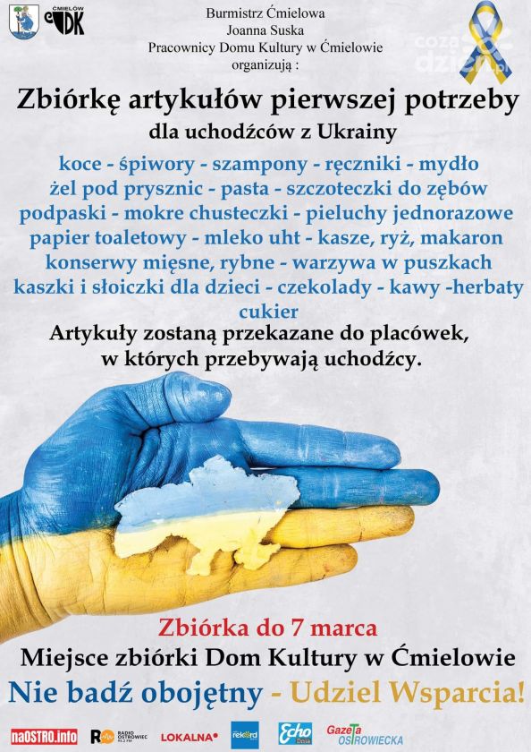 Ćmielów z pomocą dla uchodźców z Ukrainy