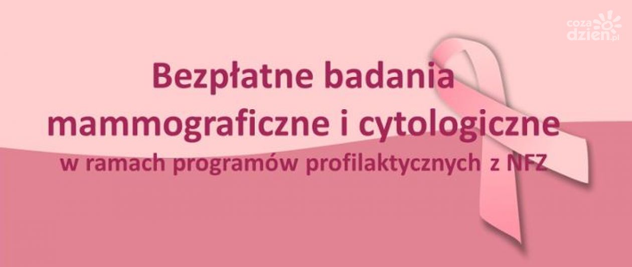 Bezpłatna mammografia i cytologia