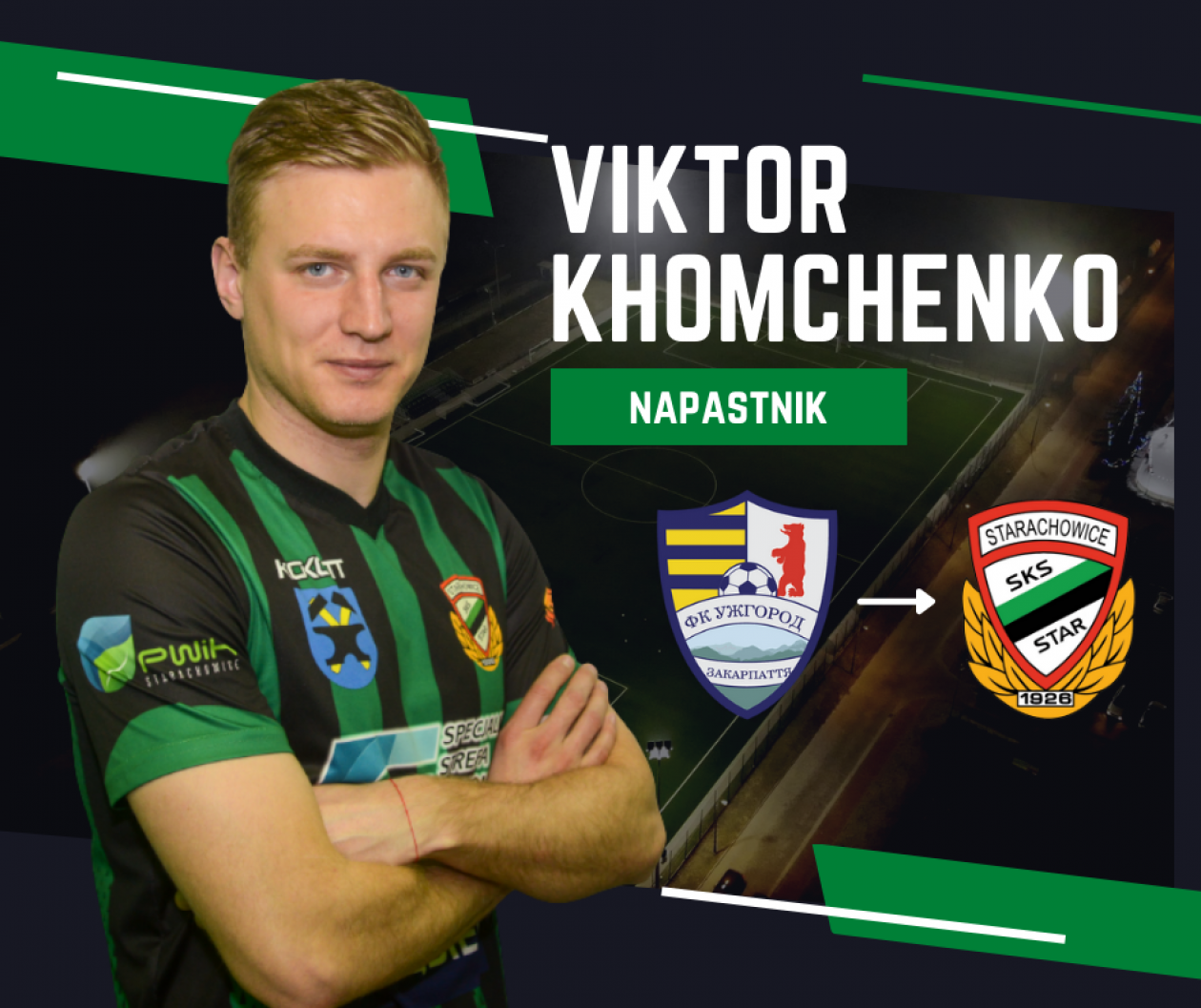 Ukraiński piłkarz Victor Khomechenko wzmocnił Star Starachowice
