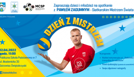 Dzień z Mistrzem w Volley Stars - do Ostrowca przyjeżdża Paweł Zagumny
