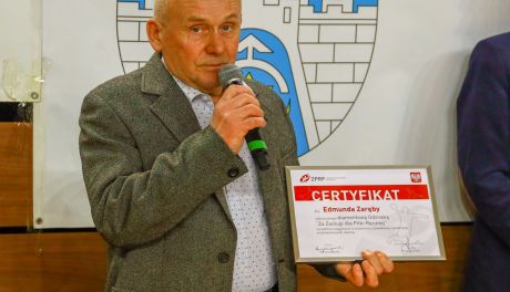 Diamentowa Odznaka „Za Zasługi dla Piłki Ręcznej" dla Edmunda Zaręby
