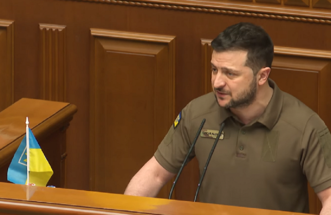 Prezydent Ukrainy Wołodymyr Zełenski dziękuje Kielcom za pomoc