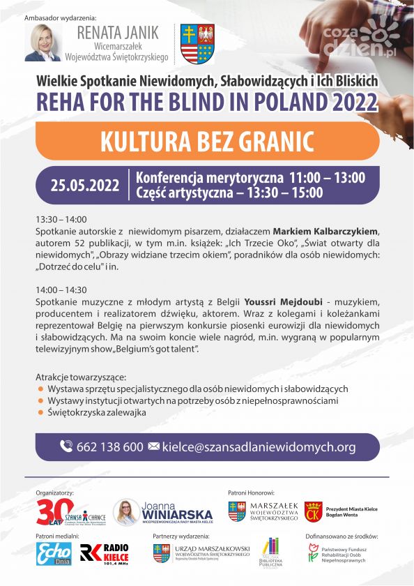 Spotkanie niewidomych w Kielcach