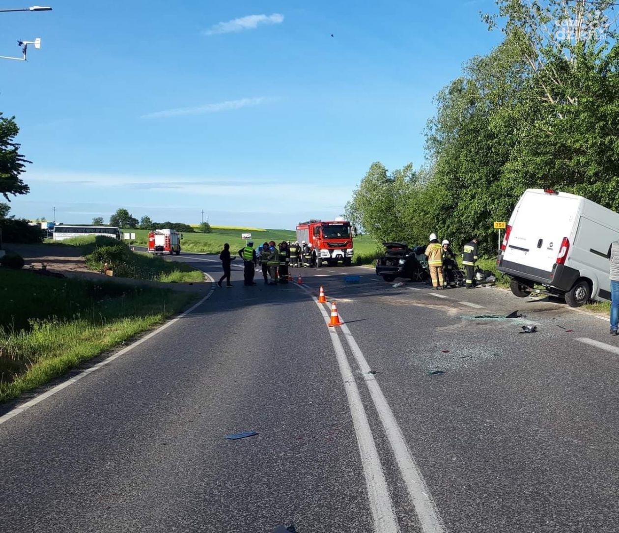 Śmiertelny wypadek w gminie Waśniów. DW 751 jest zablokowana