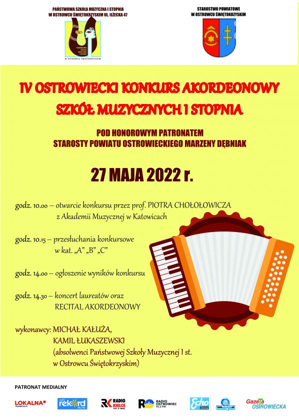 Najlepsi akordeoniści w Państwowej Szkole Muzycznej I stopnia w Ostrowcu 