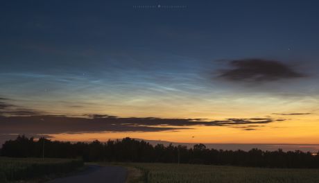Obłoki Srebrzyste i czerwone duszki w regionie