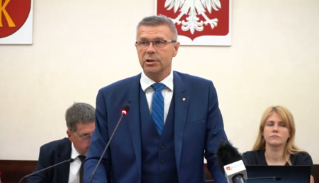 Wystąpienie prezydenta Kielc, Bogdana Wenty, podczas sesji absolutoryjnej