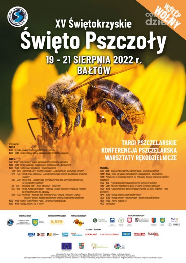 XV edycja Świętokrzyskiego Święta Pszczoły od dziś w Bałtowie